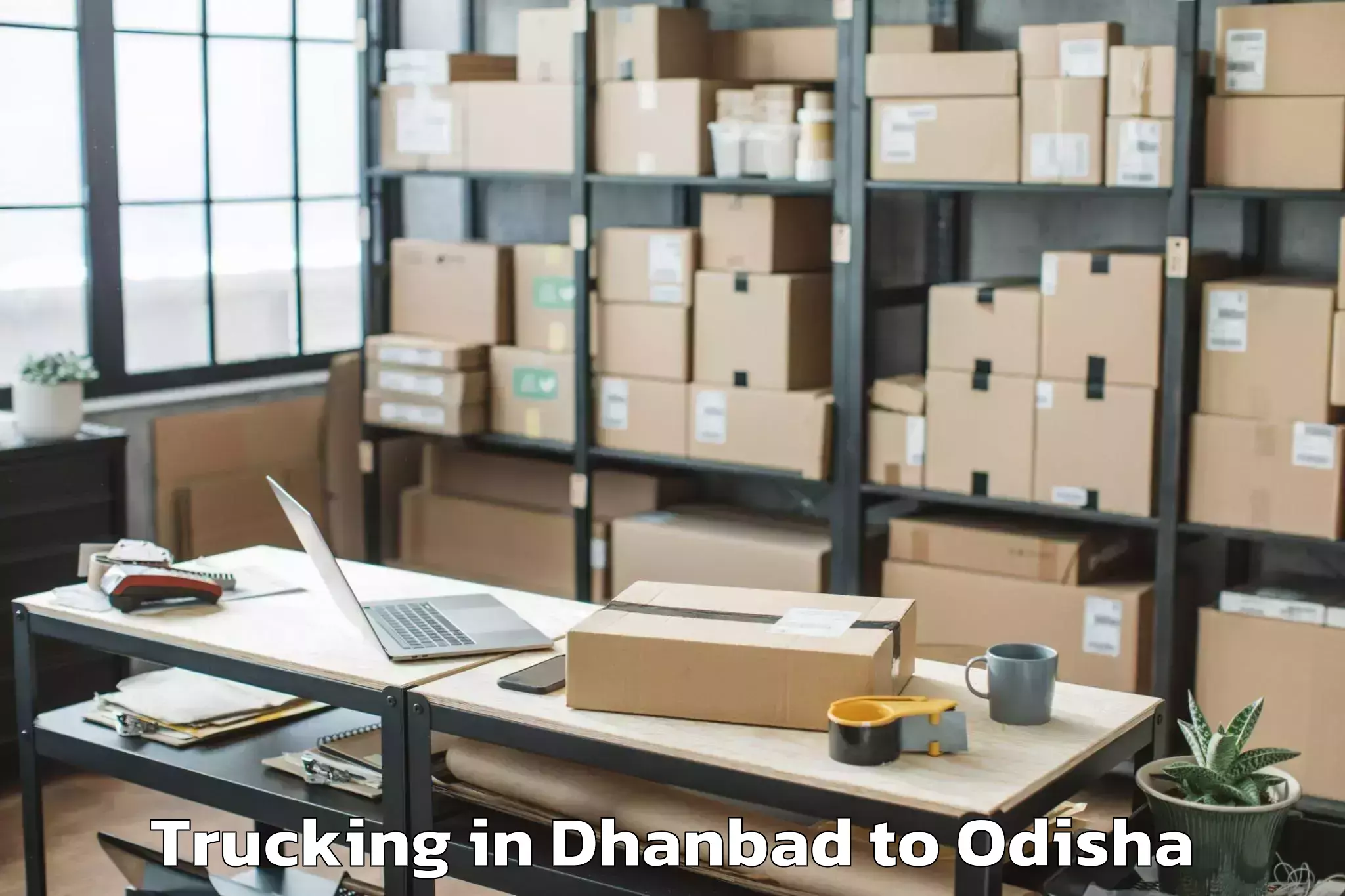 Book Dhanbad to Baudh Trucking